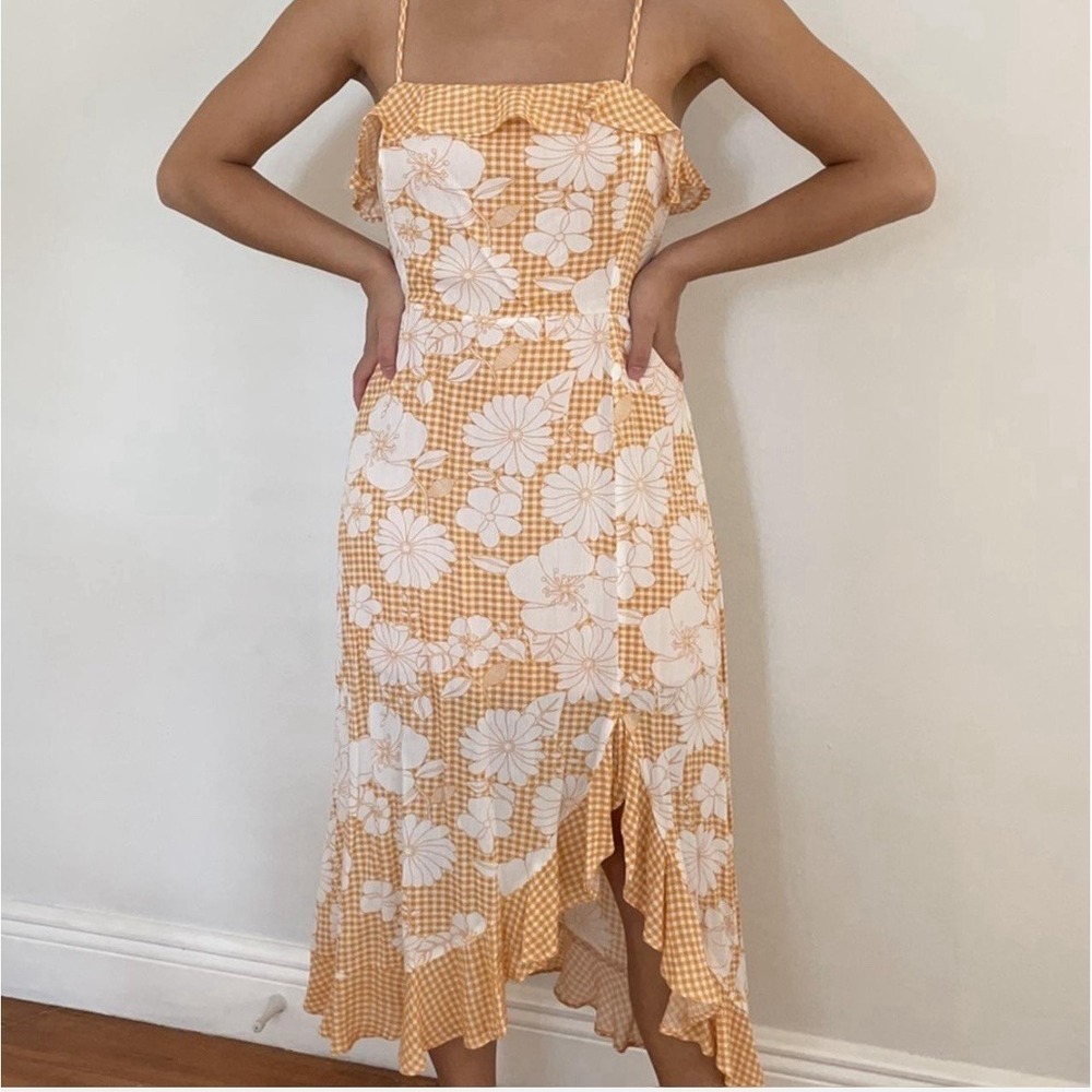 Lelis Collection Woman's Peach Sundress With Adjustable Straps Size L